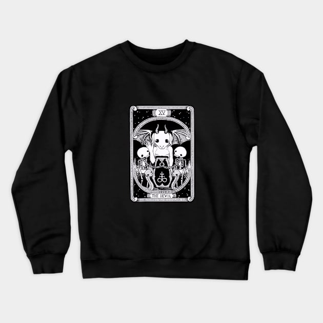 The Devil Tarot card Crewneck Sweatshirt by Marcies Art Place